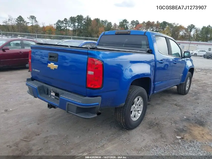 1GCGSBEA7J1273907 2018 Chevrolet Colorado Wt
