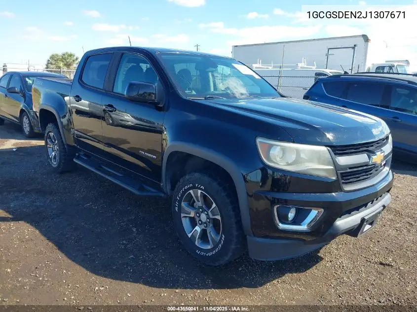 1GCGSDEN2J1307671 2018 Chevrolet Colorado Z71