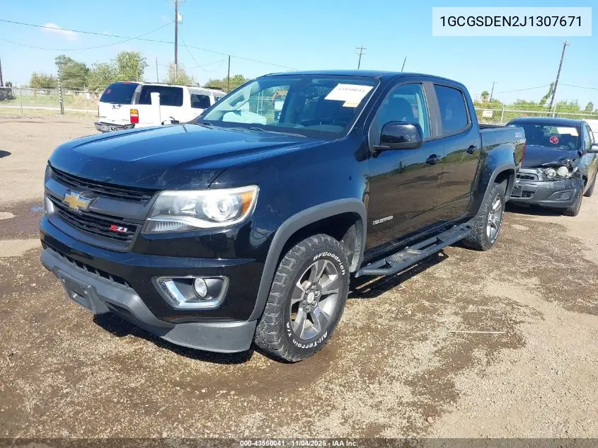 1GCGSDEN2J1307671 2018 Chevrolet Colorado Z71
