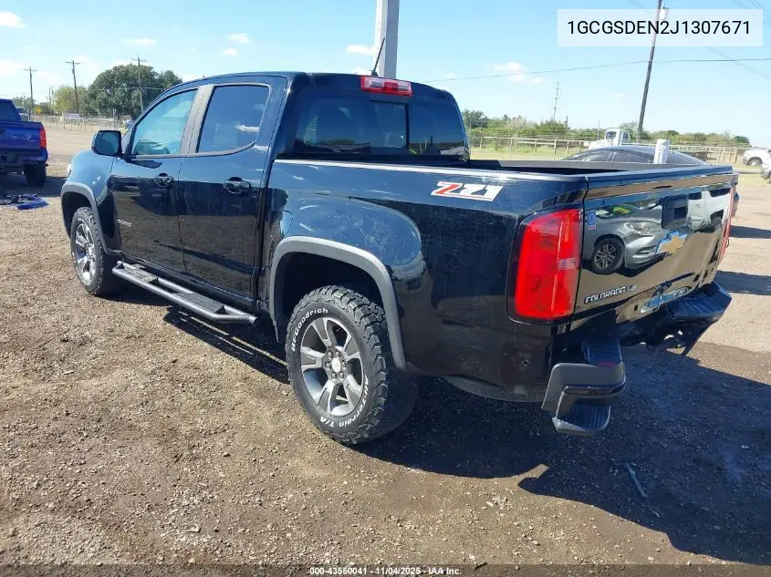 1GCGSDEN2J1307671 2018 Chevrolet Colorado Z71