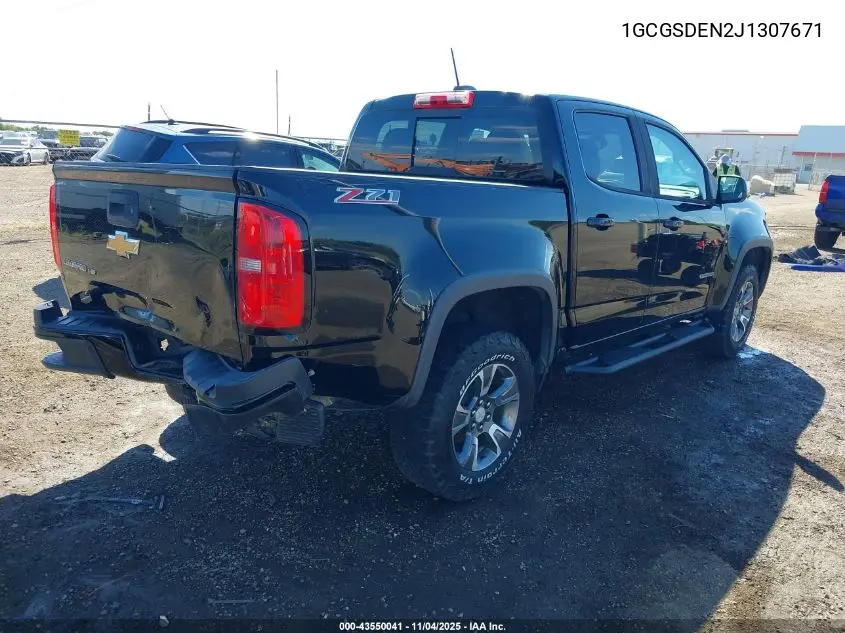 1GCGSDEN2J1307671 2018 Chevrolet Colorado Z71