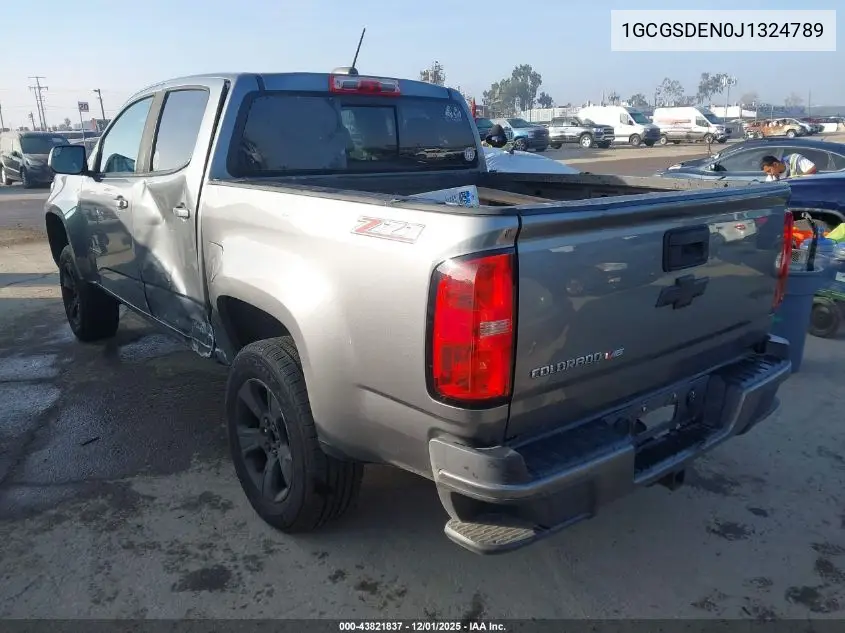 1GCGSDEN0J1324789 2018 Chevrolet Colorado Z71
