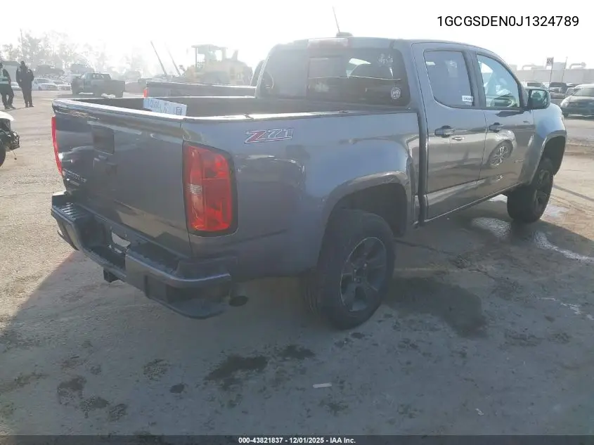 1GCGSDEN0J1324789 2018 Chevrolet Colorado Z71
