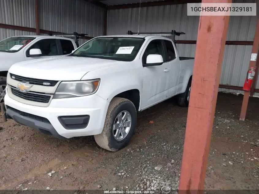 1GCHSBEAXJ1329181 2018 Chevrolet Colorado Wt