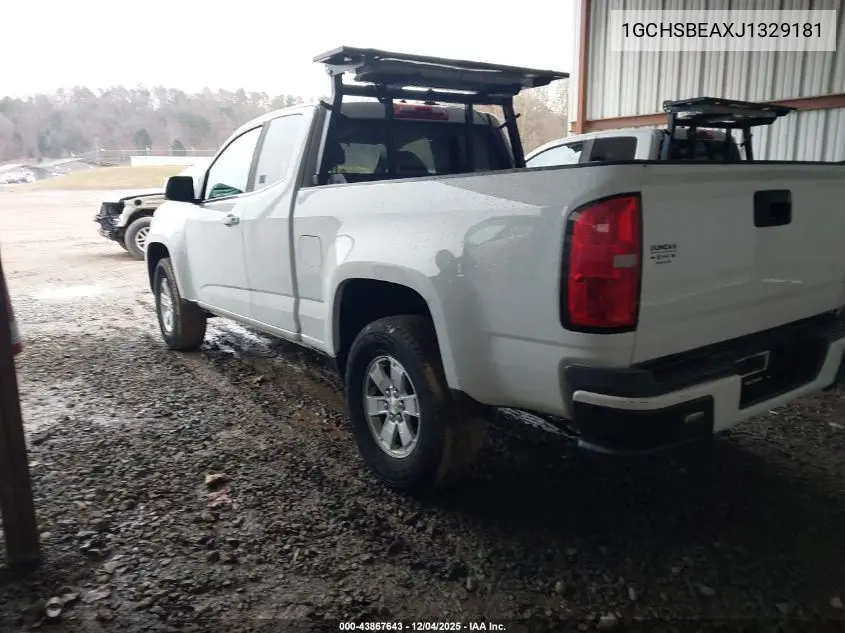 1GCHSBEAXJ1329181 2018 Chevrolet Colorado Wt