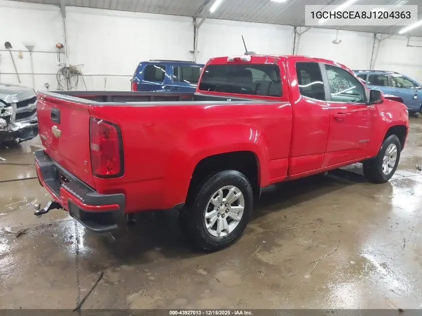 1GCHSCEA8J1204363 2018 Chevrolet Colorado Lt