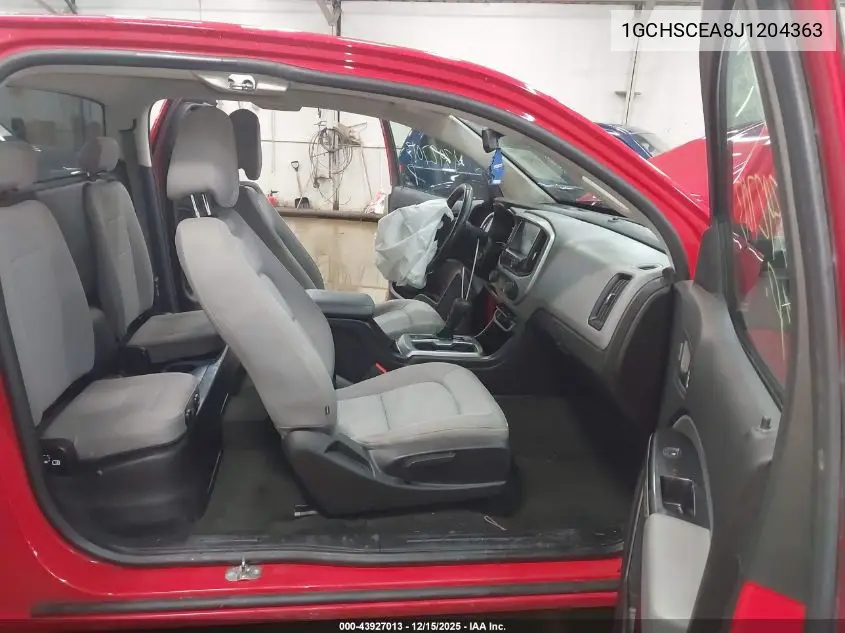 1GCHSCEA8J1204363 2018 Chevrolet Colorado Lt