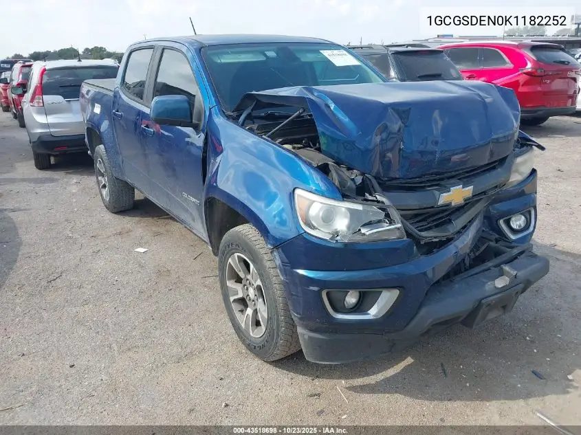 1GCGSDEN0K1182252 2019 Chevrolet Colorado Z71