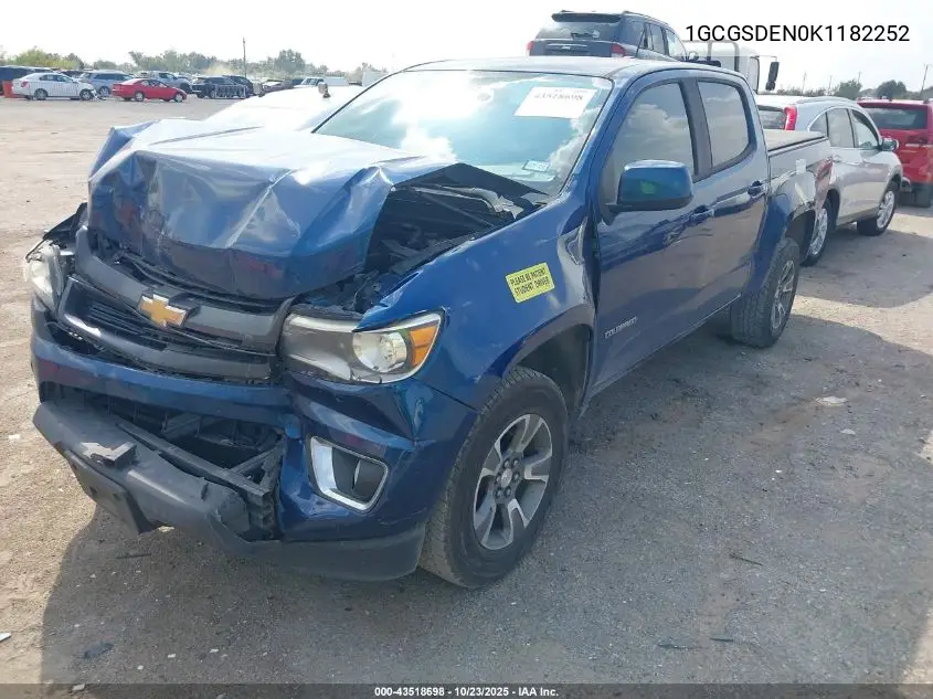 1GCGSDEN0K1182252 2019 Chevrolet Colorado Z71