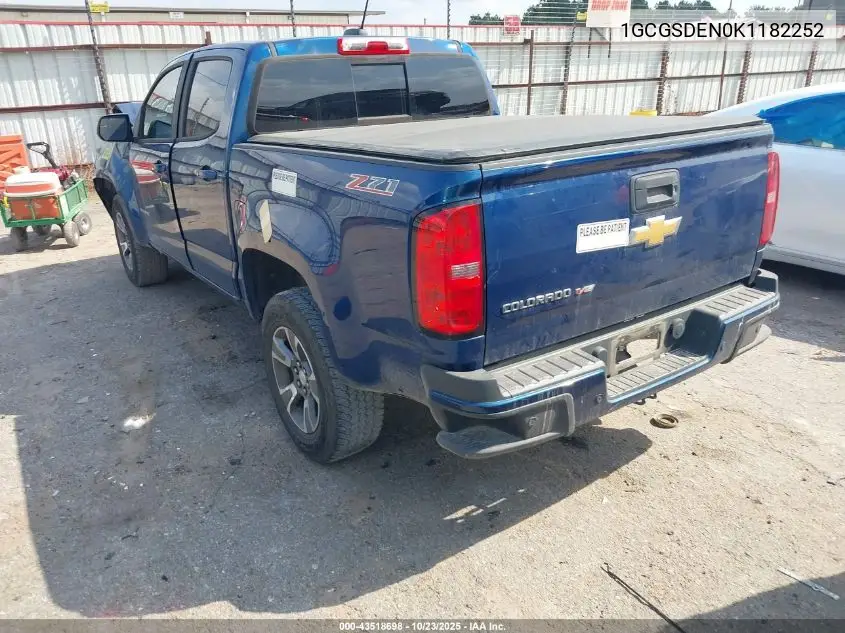 1GCGSDEN0K1182252 2019 Chevrolet Colorado Z71