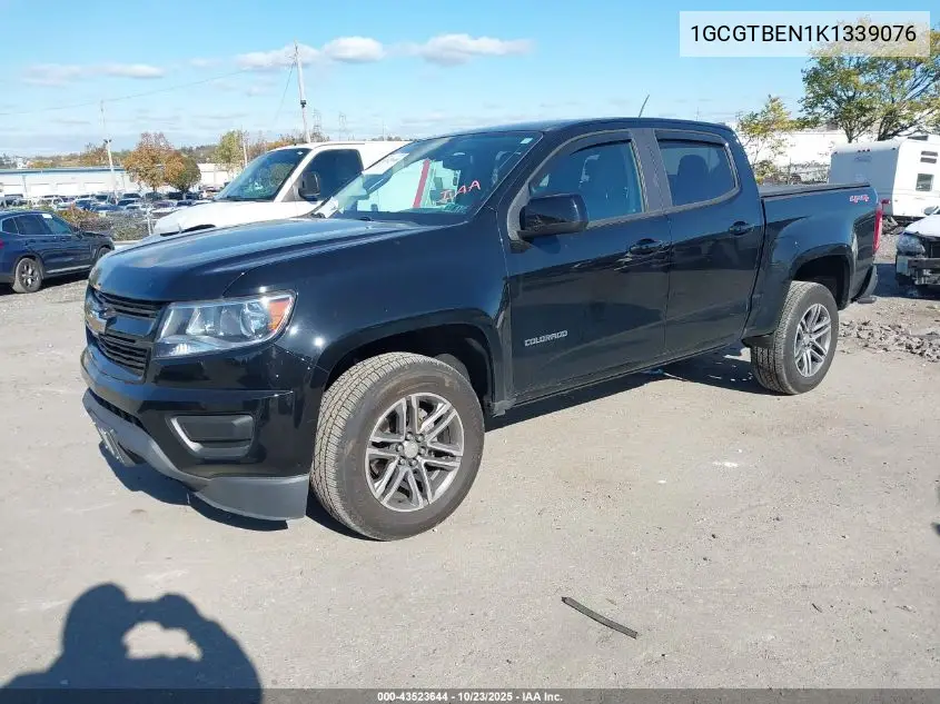 1GCGTBEN1K1339076 2019 Chevrolet Colorado 4Wd Work Truck