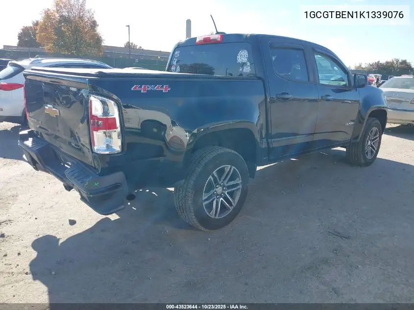 1GCGTBEN1K1339076 2019 Chevrolet Colorado 4Wd Work Truck