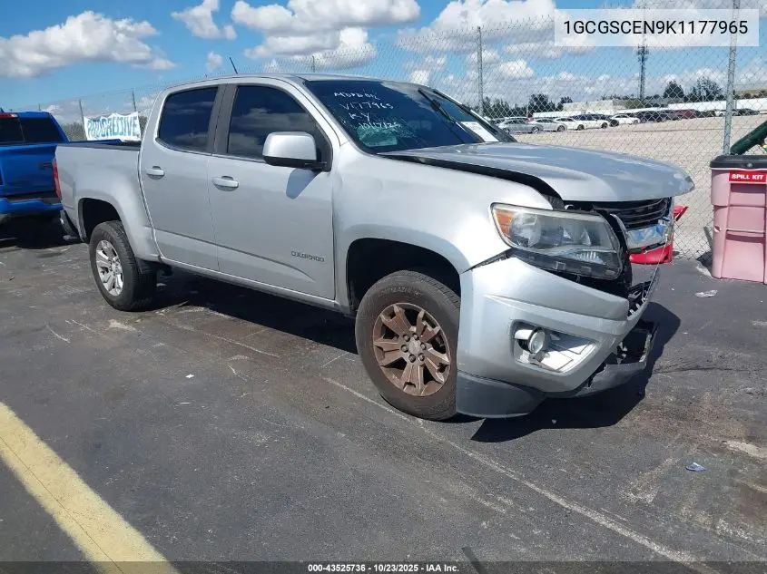 1GCGSCEN9K1177965 2019 Chevrolet Colorado Lt