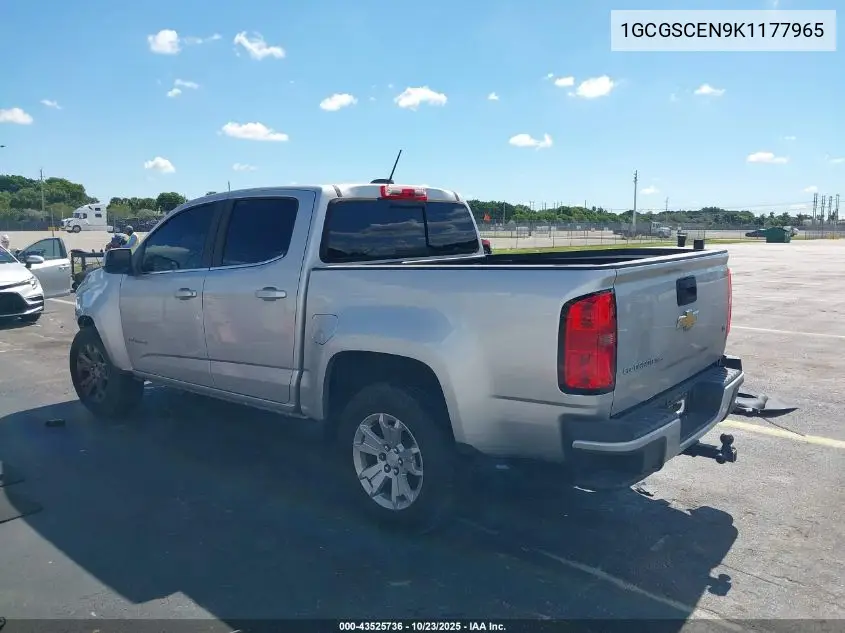 1GCGSCEN9K1177965 2019 Chevrolet Colorado Lt