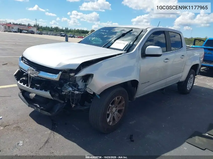 1GCGSCEN9K1177965 2019 Chevrolet Colorado Lt