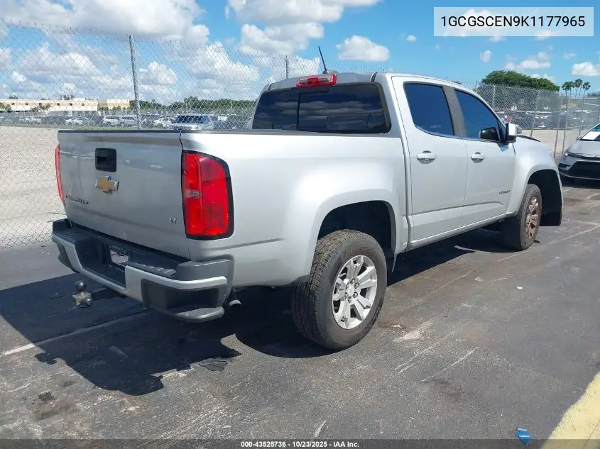 1GCGSCEN9K1177965 2019 Chevrolet Colorado Lt