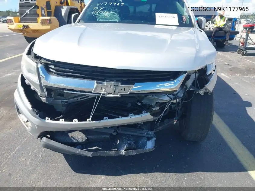 1GCGSCEN9K1177965 2019 Chevrolet Colorado Lt