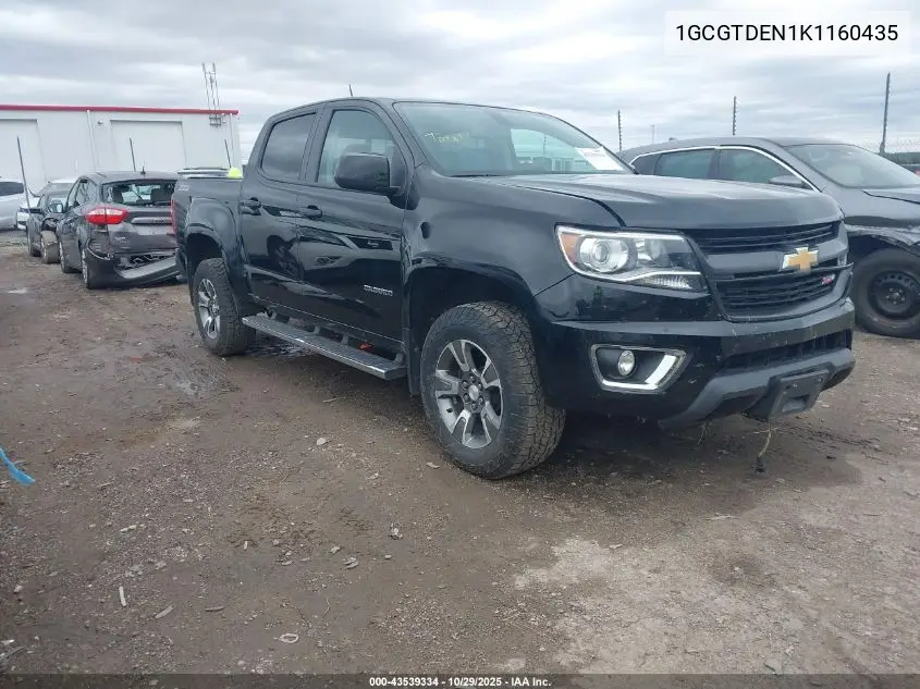 1GCGTDEN1K1160435 2019 Chevrolet Colorado Z71