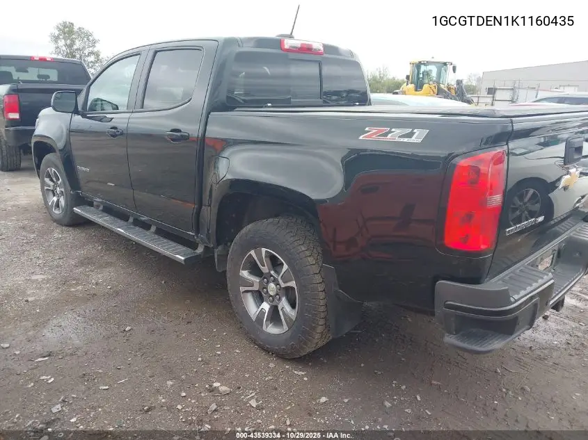 1GCGTDEN1K1160435 2019 Chevrolet Colorado Z71