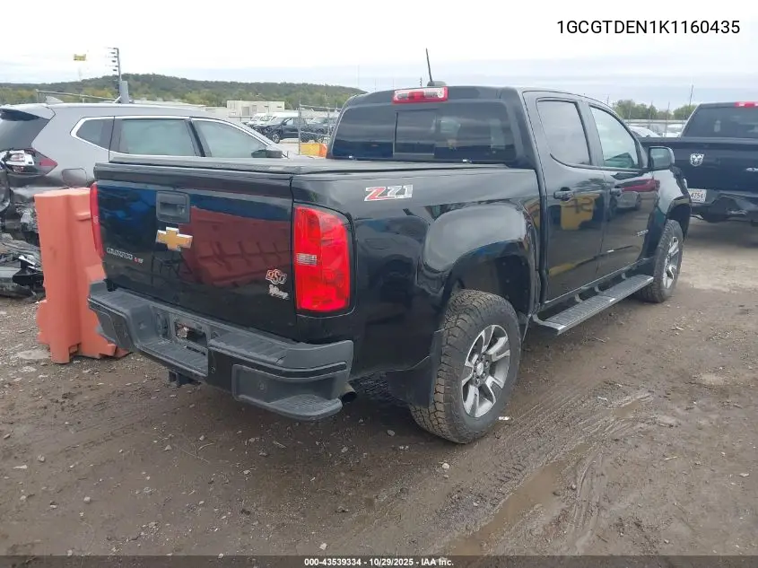 1GCGTDEN1K1160435 2019 Chevrolet Colorado Z71