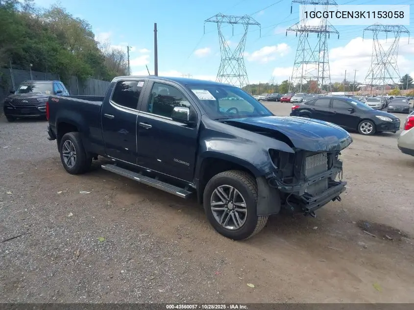 1GCGTCEN3K1153058 2019 Chevrolet Colorado Lt