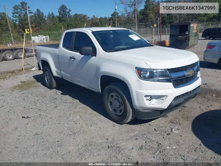 1GCHSBEA6K1347999 2019 Chevrolet Colorado Wt