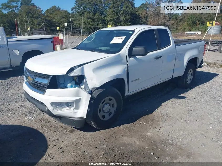 1GCHSBEA6K1347999 2019 Chevrolet Colorado Wt