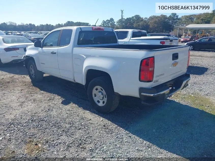 1GCHSBEA6K1347999 2019 Chevrolet Colorado Wt
