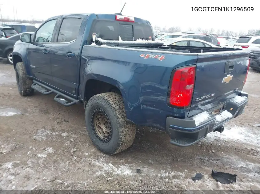 1GCGTCEN1K1296509 2019 Chevrolet Colorado Lt