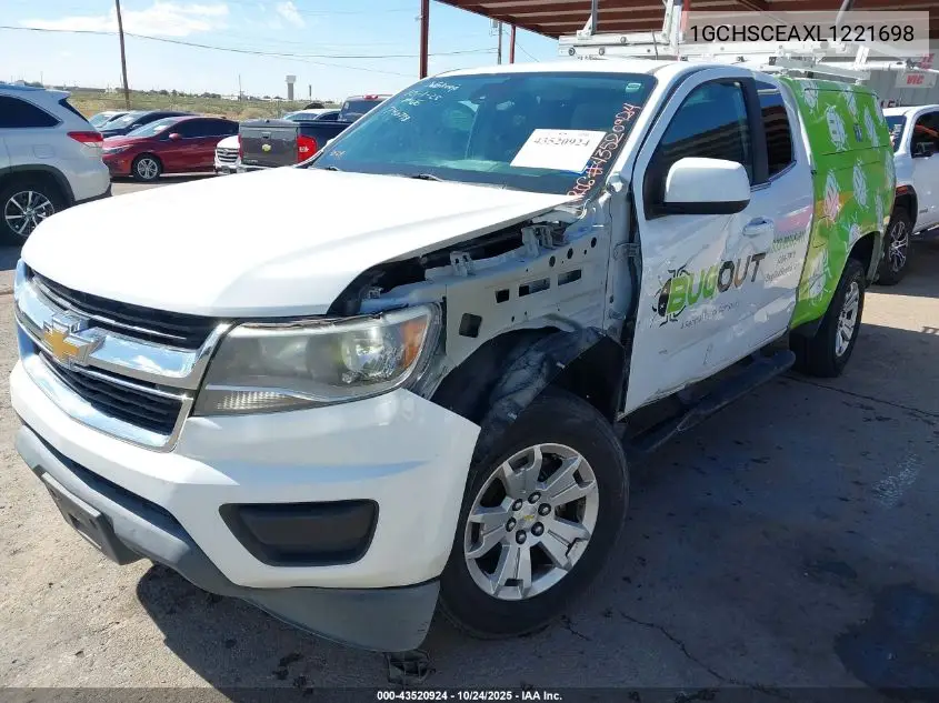 1GCHSCEAXL1221698 2020 Chevrolet Colorado 2Wd Long Box Lt