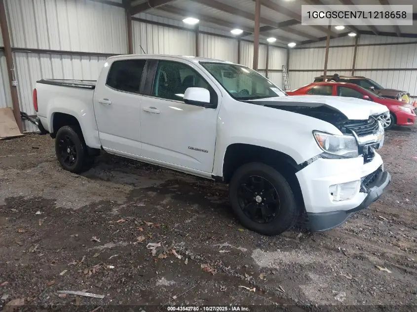1GCGSCEN7L1218658 2020 Chevrolet Colorado 2Wd Short Box Lt