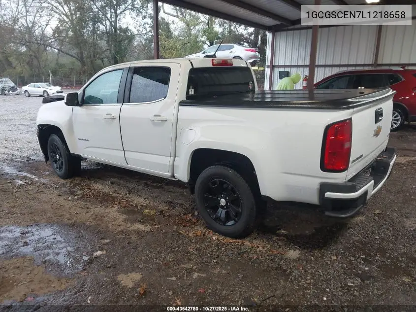 1GCGSCEN7L1218658 2020 Chevrolet Colorado 2Wd Short Box Lt