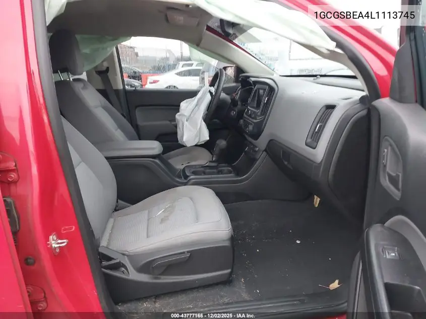 1GCGSBEA4L1113745 2020 Chevrolet Colorado 2Wd Short Box Wt
