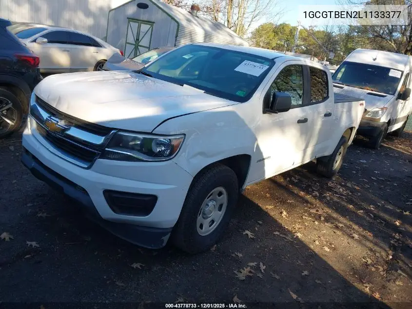 1GCGTBEN2L1133377 2020 Chevrolet Colorado 4Wd Long Box Wt