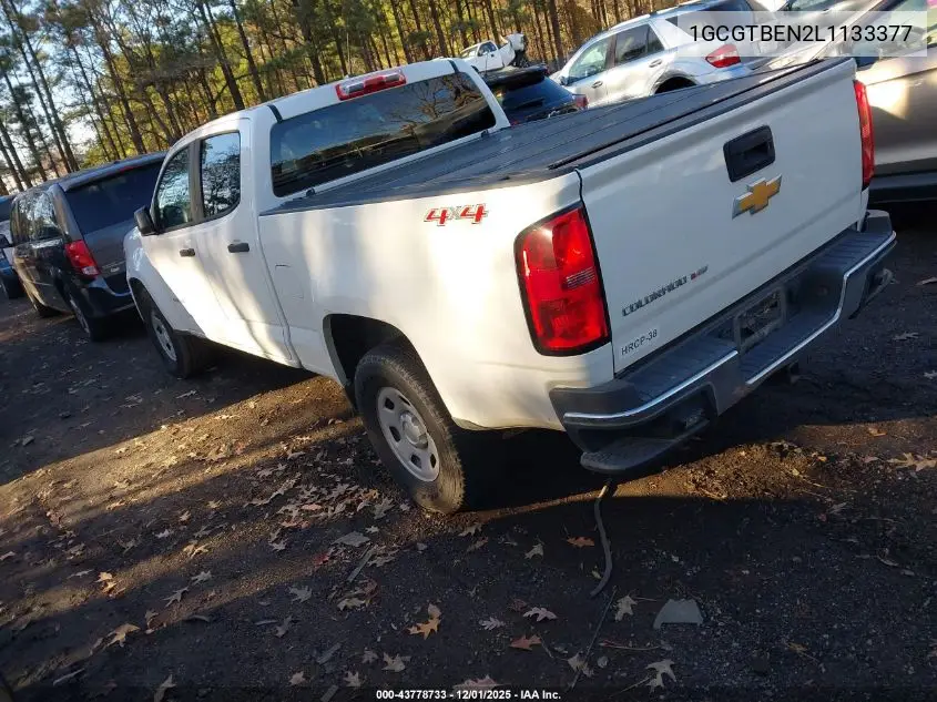 1GCGTBEN2L1133377 2020 Chevrolet Colorado 4Wd Long Box Wt