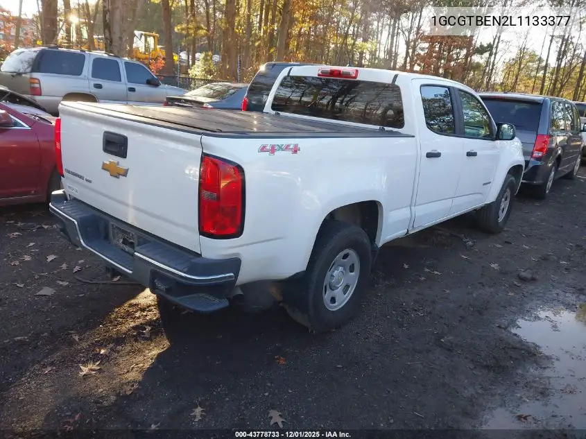 1GCGTBEN2L1133377 2020 Chevrolet Colorado 4Wd Long Box Wt