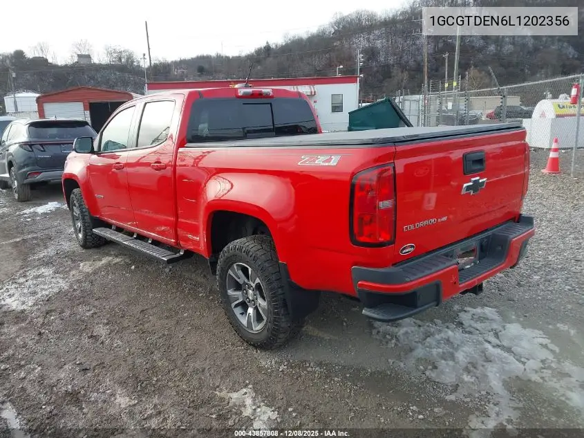 1GCGTDEN6L1202356 2020 Chevrolet Colorado 4Wd Long Box Z71