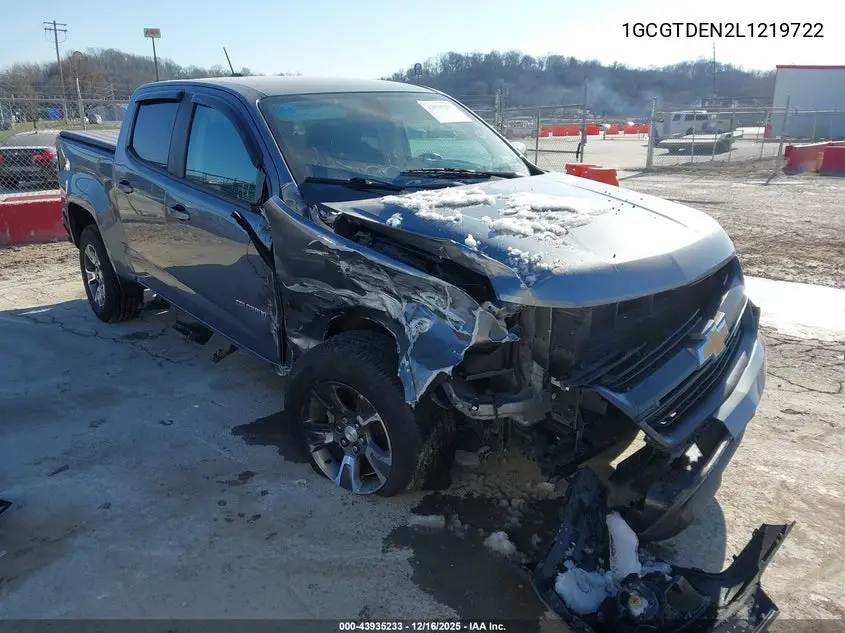 1GCGTDEN2L1219722 2020 Chevrolet Colorado 4Wd Short Box Z71