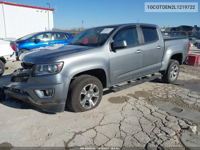 1GCGTDEN2L1219722 2020 Chevrolet Colorado 4Wd Short Box Z71