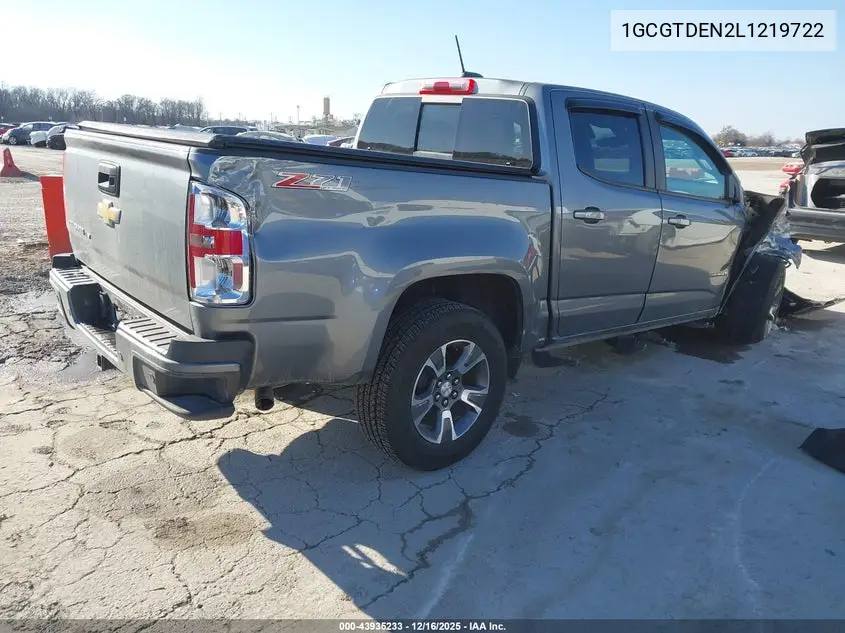 1GCGTDEN2L1219722 2020 Chevrolet Colorado 4Wd Short Box Z71