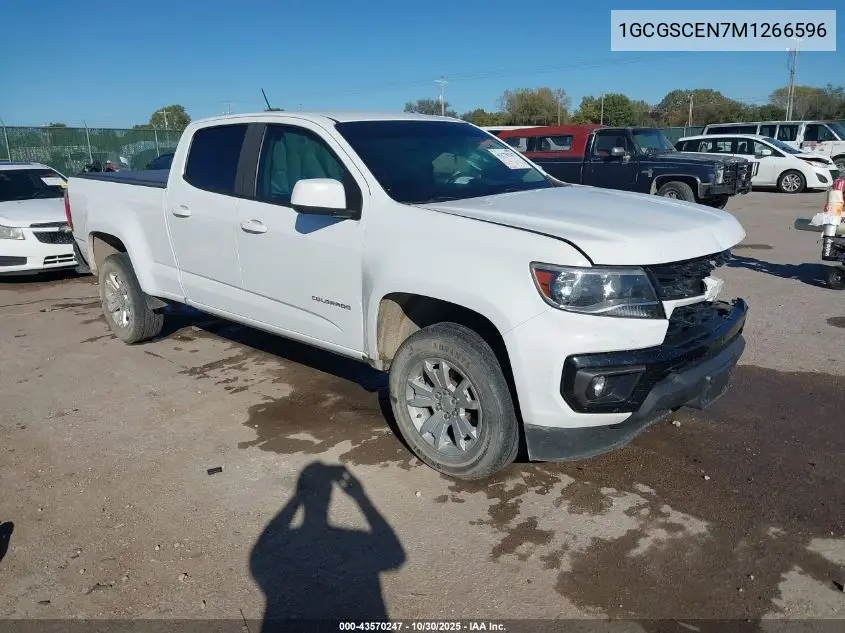 1GCGSCEN7M1266596 2021 Chevrolet Colorado 2Wd Long Box Lt