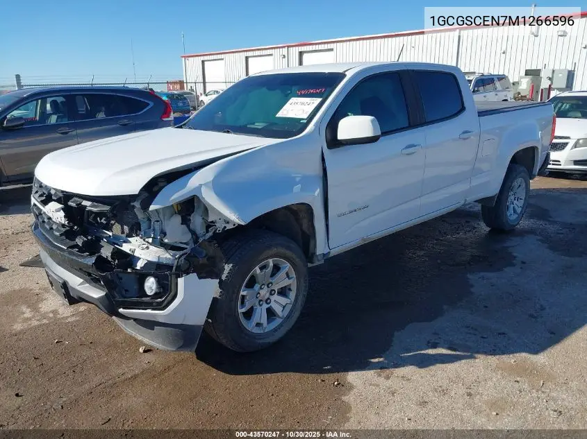 1GCGSCEN7M1266596 2021 Chevrolet Colorado 2Wd Long Box Lt
