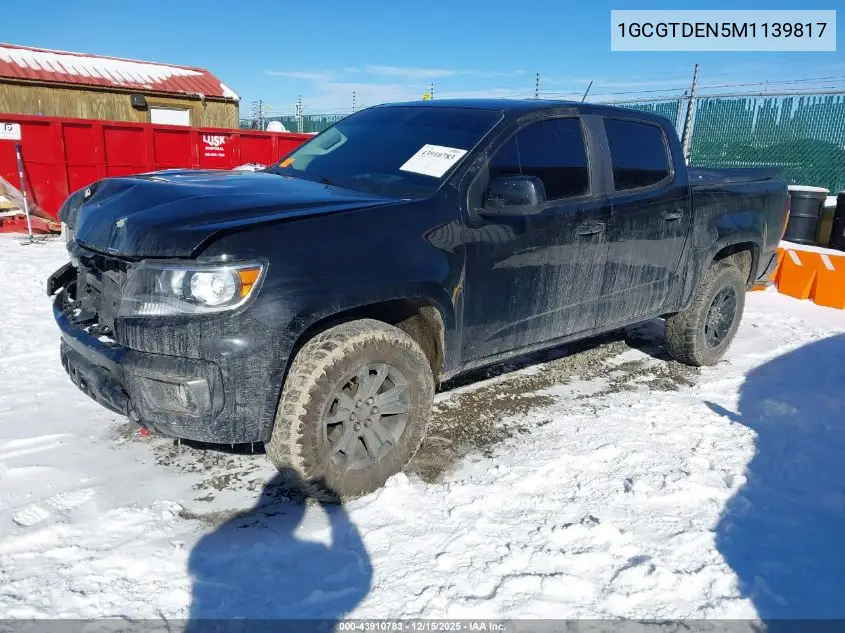 1GCGTDEN5M1139817 2021 Chevrolet Colorado 4Wd Short Box Z71