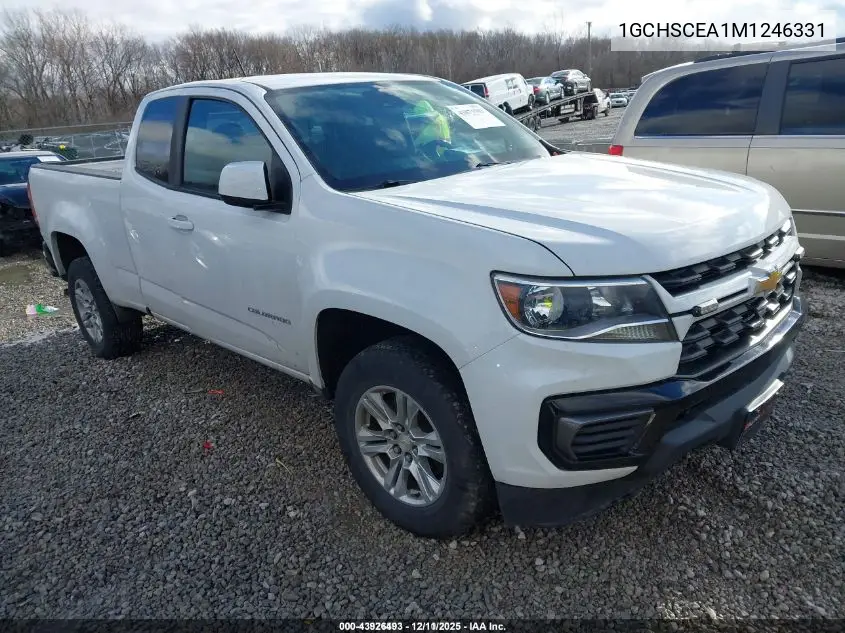 1GCHSCEA1M1246331 2021 Chevrolet Colorado 2Wd Long Box Lt