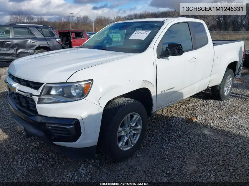 1GCHSCEA1M1246331 2021 Chevrolet Colorado 2Wd Long Box Lt