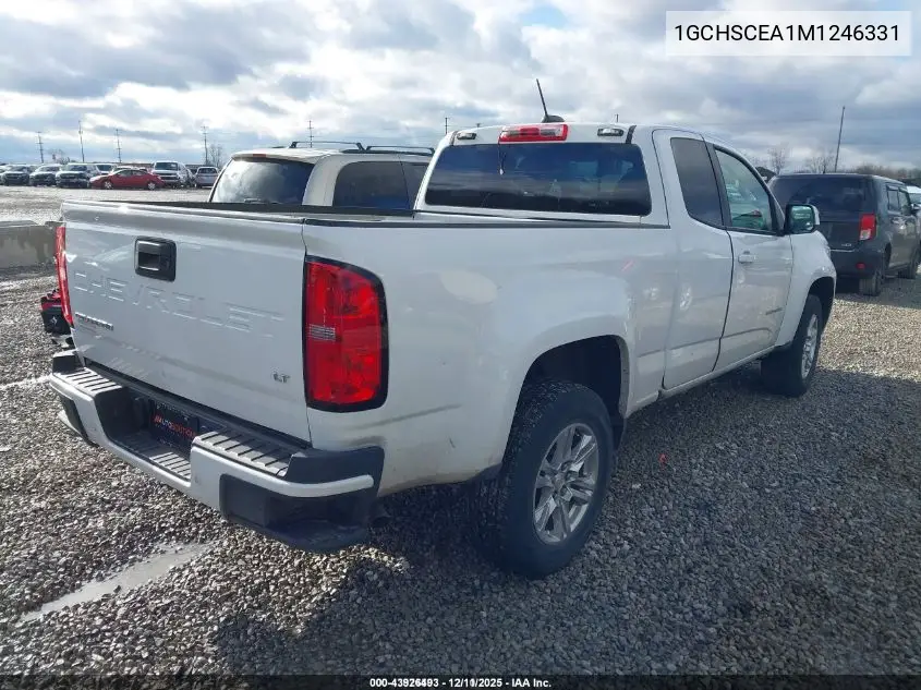 1GCHSCEA1M1246331 2021 Chevrolet Colorado 2Wd Long Box Lt