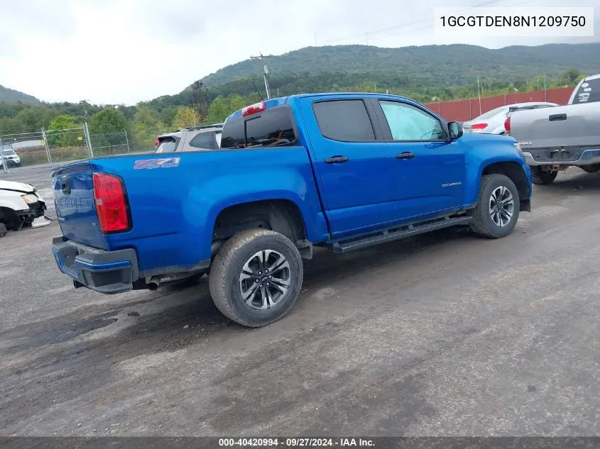 1GCGTDEN8N1209750 2022 Chevrolet Colorado 4Wd Short Box Z71