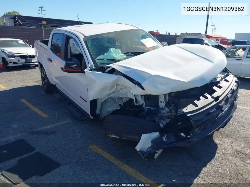 1GCGSCEN3N1209362 2022 Chevrolet Colorado 2Wd Short Box Lt