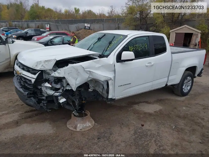 1GCHSCEA0N1233703 2022 Chevrolet Colorado 2Wd Long Box Lt