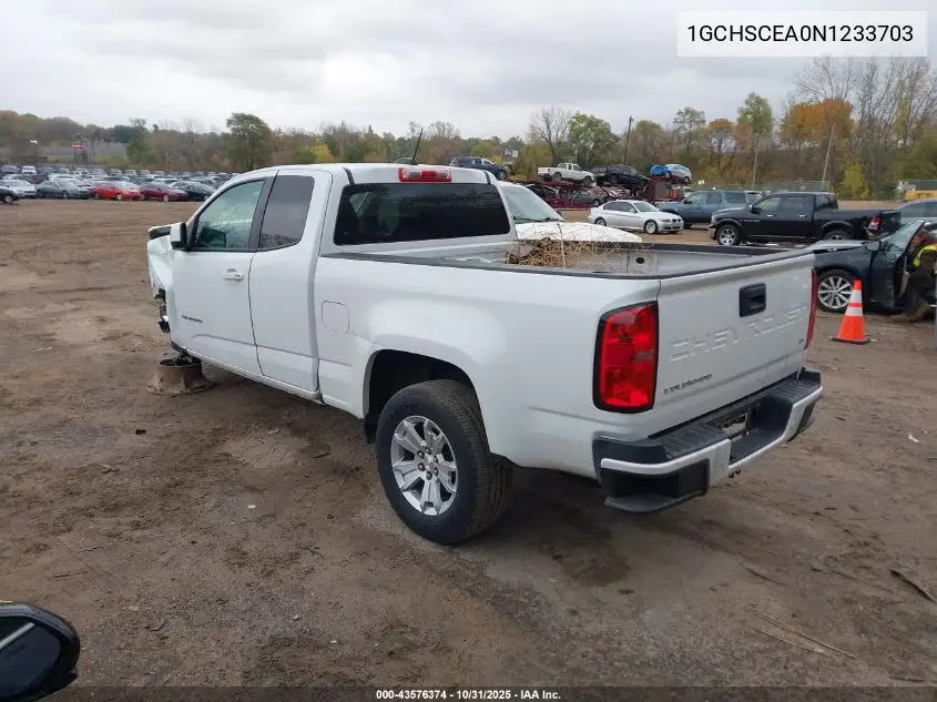 1GCHSCEA0N1233703 2022 Chevrolet Colorado 2Wd Long Box Lt